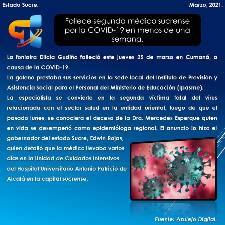 CONTACTO_SUCRE's tweet photo. Periódico Digital 🤳🏽 de CON TACTO A LA UNA ✋🗣️ https://t.co/uwC5RxFt0m