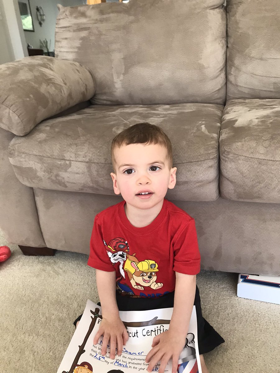 TheJMan831's tweet photo. These guys had their first haircuts this week! #Twins #TwinBoys #BoyDad #FirstHaircuts https://t.co/h6gFts15pO