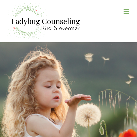 weareholistic's tweet photo. Our newest website launch is a mixture of compassion, whimsy, and substance. Created for therapist Rita Stevermer of Ladybug Counseling who supports kids, teens, and their families. https://t.co/CiqdGAlJLU https://t.co/BvCd4X9S7Y