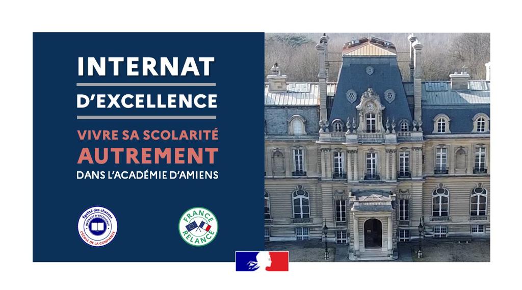 AcAmiens's tweet photo. 3 établissements de l'académie sont labellisés #InternatsExcellence 🏫
Véritable levier de réussite, ce label renforce l’#EgaliteDesChances en offrant à des collégiens et lycéens un cadre propice aux études, et un projet éducatif renforcé #FranceRelance
➡️https://t.co/L199kRdudG https://t.co/8TEt4cx71B