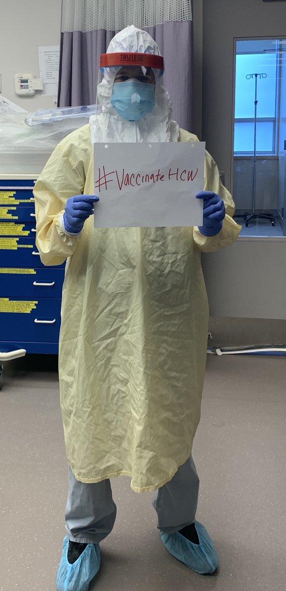 DrLauraShoots's tweet photo. Do you know what’s better than PPE at protecting healthcare workers from #COVID? 

VACCINES

Yet another ER MD has COVID from work. This time, from a patient too young to wear a mask. Spouse also MD so had to self isolate 2 was. 

Protect us so we can protect you. 

#vaccinateHCW https://t.co/hSwl8yhOgA