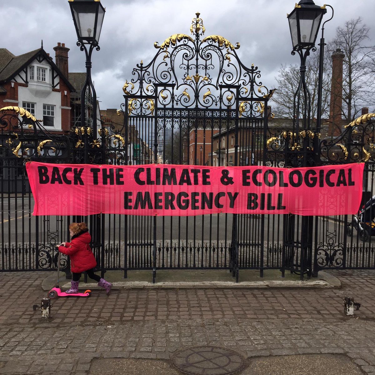 KateM45's tweet photo. #CEEbill  banner in Greenwich ... the bill should have had it’s second reading in parliament  today but hey it appears MPs have time to debate outlawing protest and trespass but not tackling the climate and ecological emergency that is happening right now . https://t.co/nmvvJQDU5U