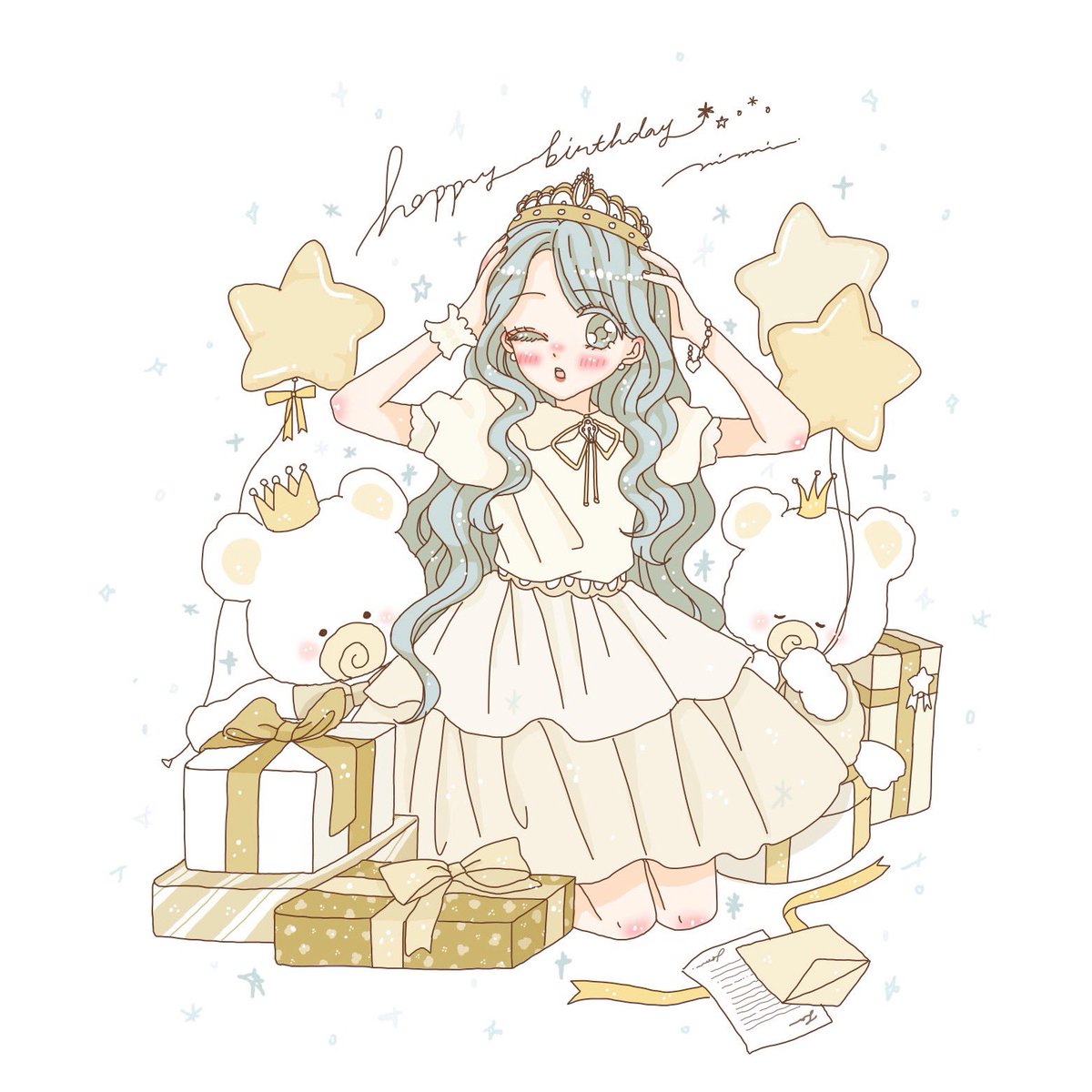 にみ ゆるふわイラスト キラキラガール ゚ 女の子イラスト にみ ゆるふわイラスト キラキラガール ゚ 女の子イラスト