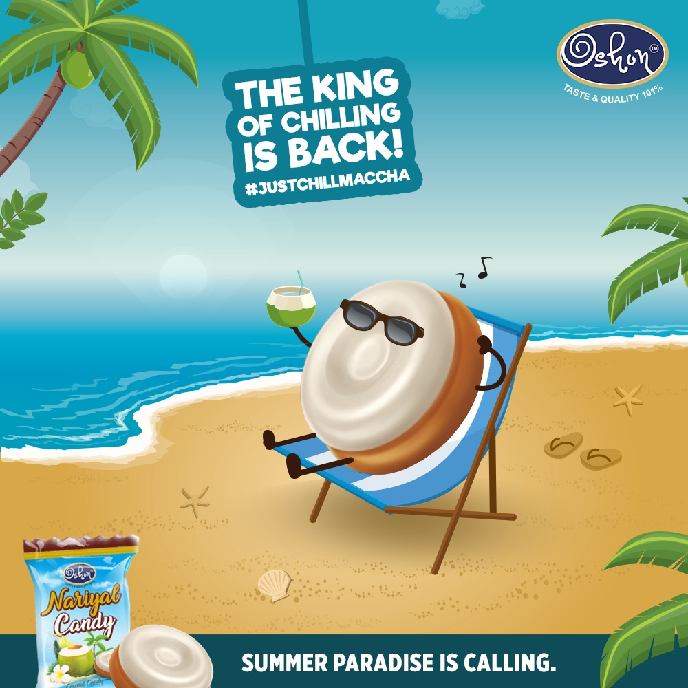 oshonindia's tweet image. This summer, there's no place that you should be at other than having time of your life our Nariyal Candy. #justchillmaccha 

#oshonindia 
#funcandy 
#hyderabad 
#nariyalcandy 
#summer  
#chocolate 
#chocolatelovers 
#chocolates