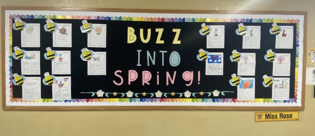 MissRose3rd's tweet photo. Ready for spring in room 35! 🌞🌸🐝 https://t.co/KxfDRUcNJ5