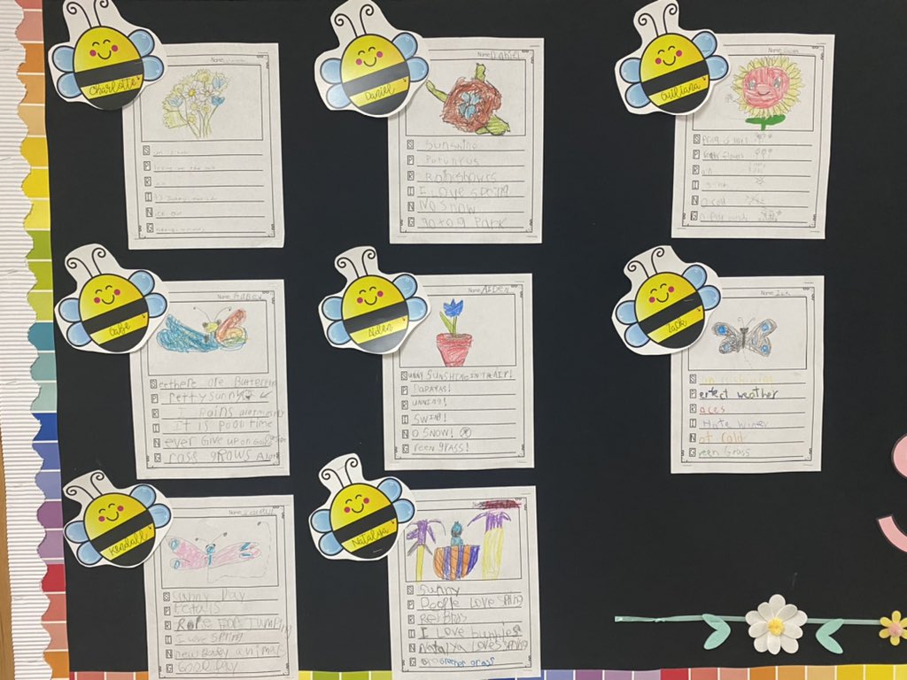 MissRose3rd's tweet photo. Ready for spring in room 35! 🌞🌸🐝 https://t.co/KxfDRUcNJ5