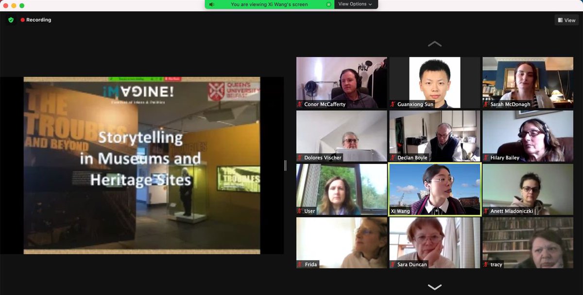 Xi_Wang_dr's tweet photo. Very glad to be able to orgnize this event, thanks @Donagh_Sarah @Rui_SunQUB and Conor for your fantastic presentation. Thanks for all our audience join us today. For those asked about the recording, this event will be put up on the Imagine Belfast YouTube Channel later :) https://t.co/s2qcYYyFsR