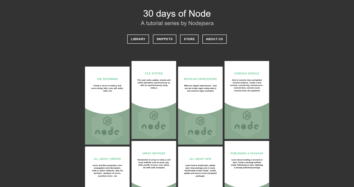 ravinwashere's tweet image. I discovered an amazing website called: 30 days of node.
A step by step guide to learn NodeJS.
Link - nodejsera.com/30-days-of-nod…
