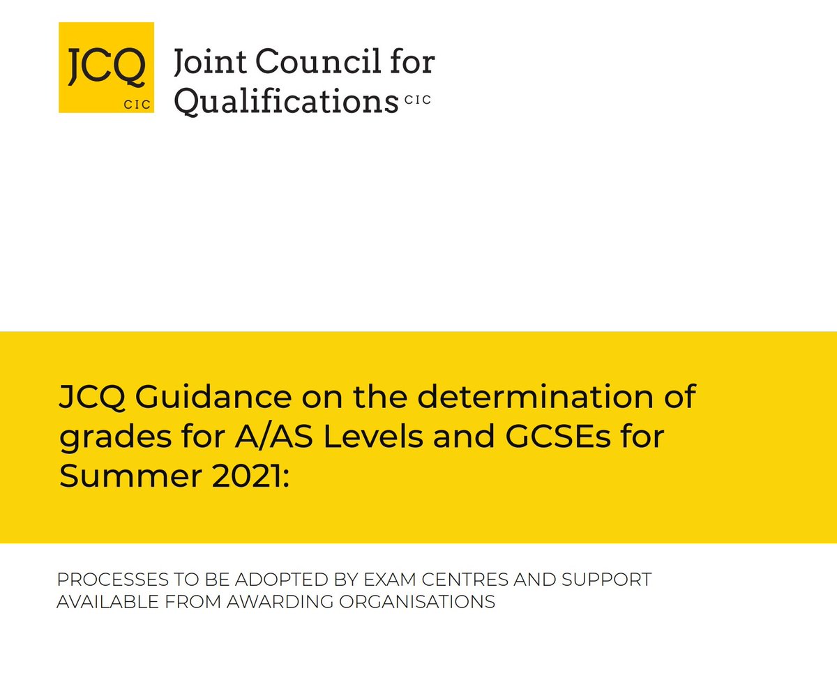 JCQcic's tweet photo. JCQ has today published guidance for schools and colleges on how GCSE and AS/A Level grades will be determined in England this summer > 📚 https://t.co/p5Od9xX7N1 https://t.co/oISzDQ2jjY