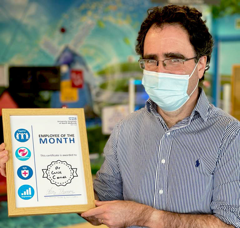Children’s doctor Will Carroll has been thanked for leading redeployment of trainee doctors across the trust as part of the pandemic response, ensuring they felt supported and valued. Processes he helped to set up have now been adopted nationally:

➡️uhnm.nhs.uk/latest-uhnm-ne…