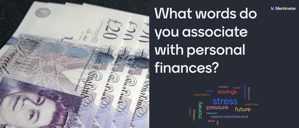 Yesterday's #webinar was a success. Thank you to our great speakers @andy_parnham @Beyond_Equality @CitizensAdvice. A massive thank you to a fantastic audience too. Here's snapshot on  what words people associate with personal finance.

#managingfinances #mentalhealthmatters