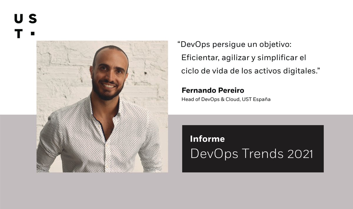 El futuro que traen los nuevos aires #DevOps marcarán el paso de los negocios. Nuestro experto <a href="/Fhercho84/">Fernando Pereiro</a>, nos avanza conceptos clave en este 2021. 

Te invitamos a ampliar la visión de tu negocio con los #USTBlog de nuestros referentes digitales. ⮕ bit.ly/3rsirxY