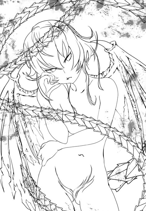 留偉留偉企画 デビルマンレディー線画完成 