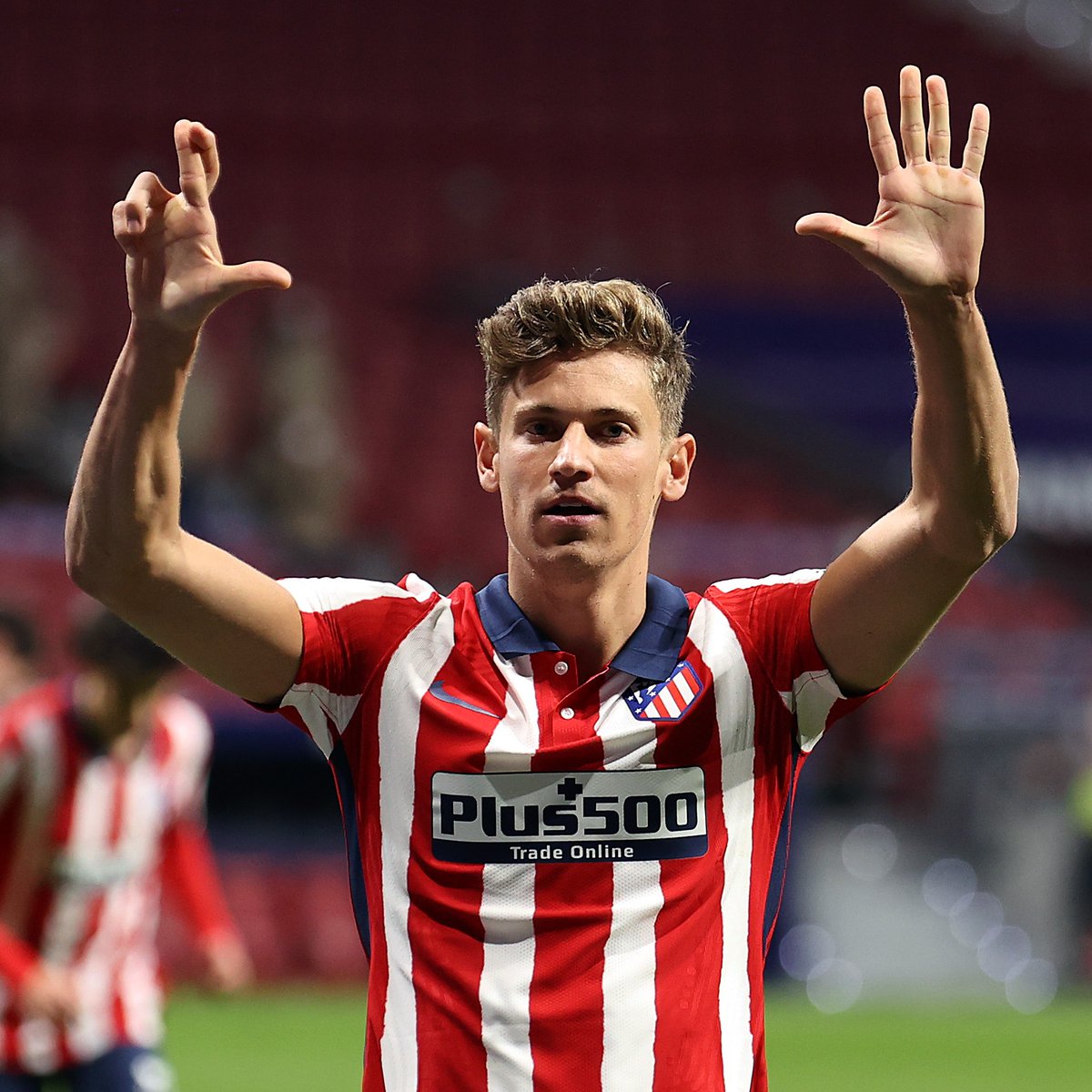goal's tweet image. Manchester United have made a £68m bid for Atletico Madrid midfielder Marcos Llorente, according to AS 🤑