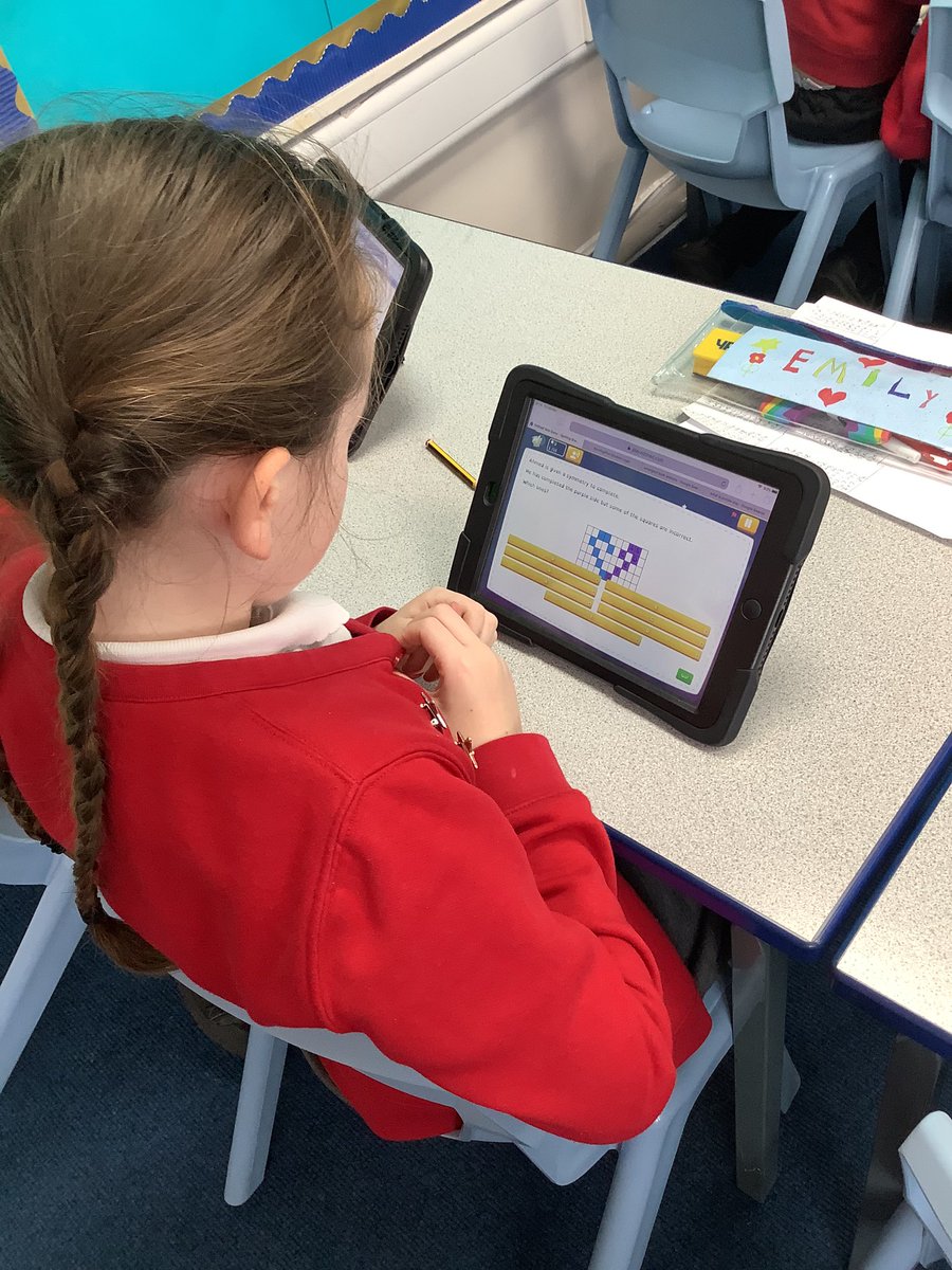 All_Saints_Sch_'s tweet photo. Year 4 have enjoyed using Maths Shed this morning! They have been identifying lines of symmetry and patterns 👏🏽 #MathsShed https://t.co/wtKZdXDtdb