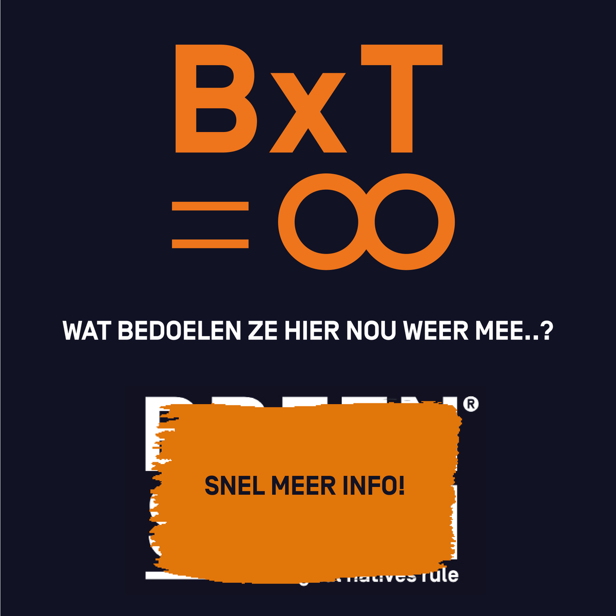 TraineeNL's tweet photo. ? x Trainee = Oneindig. 

Wij zijn klaar om samen verder te groeien, want stil staan is achteruitgaan. 📈

Ben je benieuwd met wie? Houd ons in de gaten! 💥 https://t.co/9U3Zyc47a3