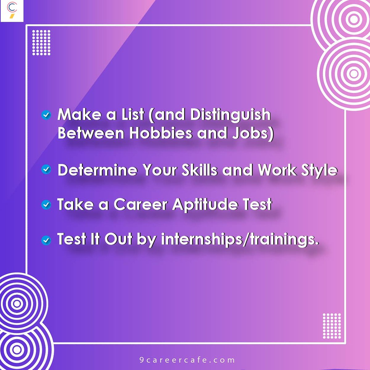 9CareerCafe's tweet photo. You must know what you want to do in life, here we are to tell you how!
Follow us for more tips
@9CareerCafe
#resumeskills #resumewriting #resumeexpert #jobhunting #resumes #resumewriter #resumetips #job #resumehelp #coverletterhelp #jobinterview #resume #AlluriSitaRamaRaju https://t.co/VMuHOX0AX7