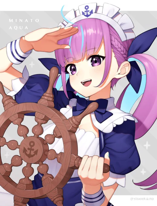 #みんなの初めて描いたホロメンと直近で描いたホロメンがみたい
最初はあくあちゃん⚓️
最新は獅白ぼたんちゃん♌️ 