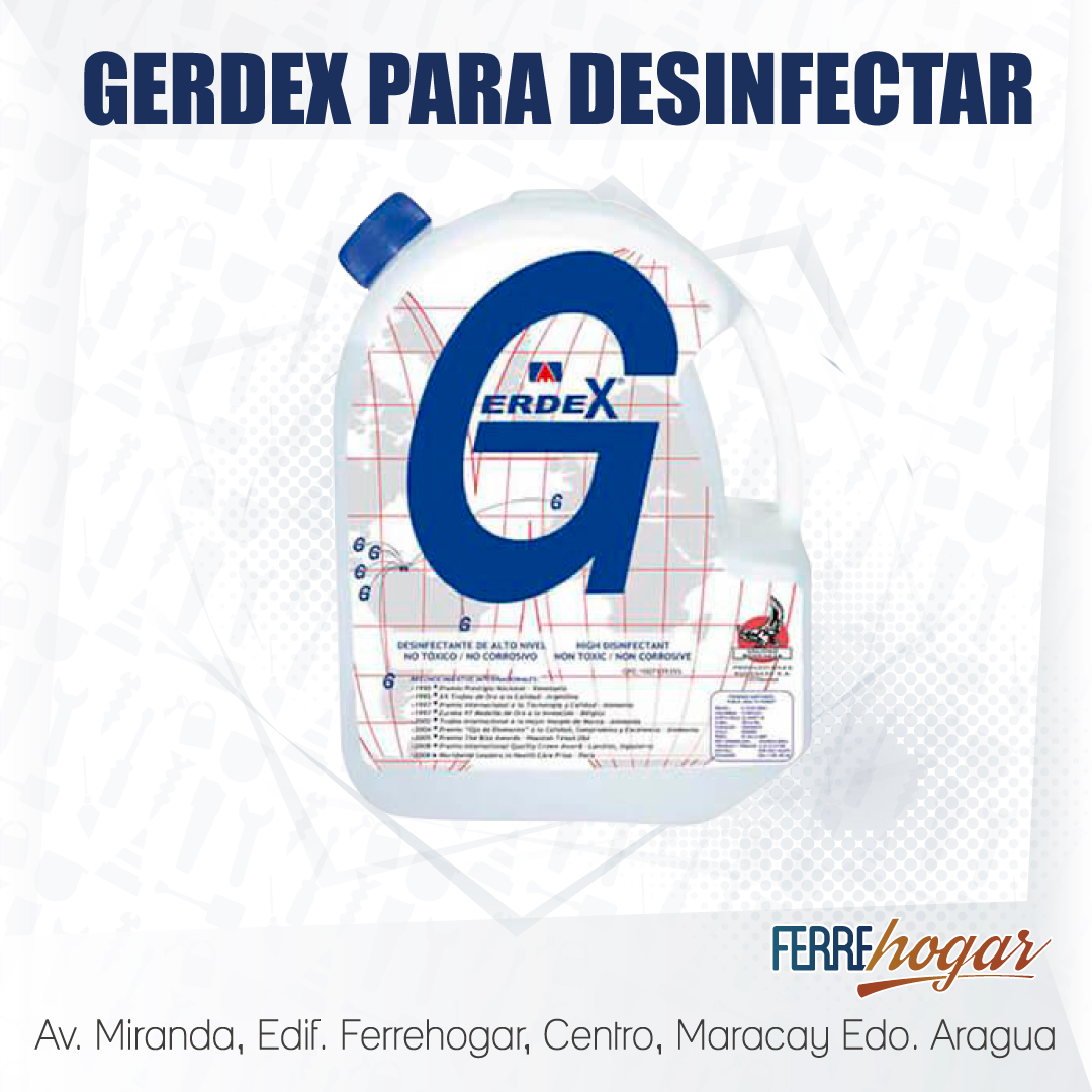 FerrehogarNet's tweet photo. Tenemos disponible el Gerdex.

Gerdex es un germicida destinado a la desinfección en su más amplio concepto, de áreas e infraestructuras, material, mobiliario y equipos que así lo requieran.

Disponible en diferentes presentaciones.

#ferrehogar #maracay #aragua #venezuela #covid https://t.co/u9sCbs3h89