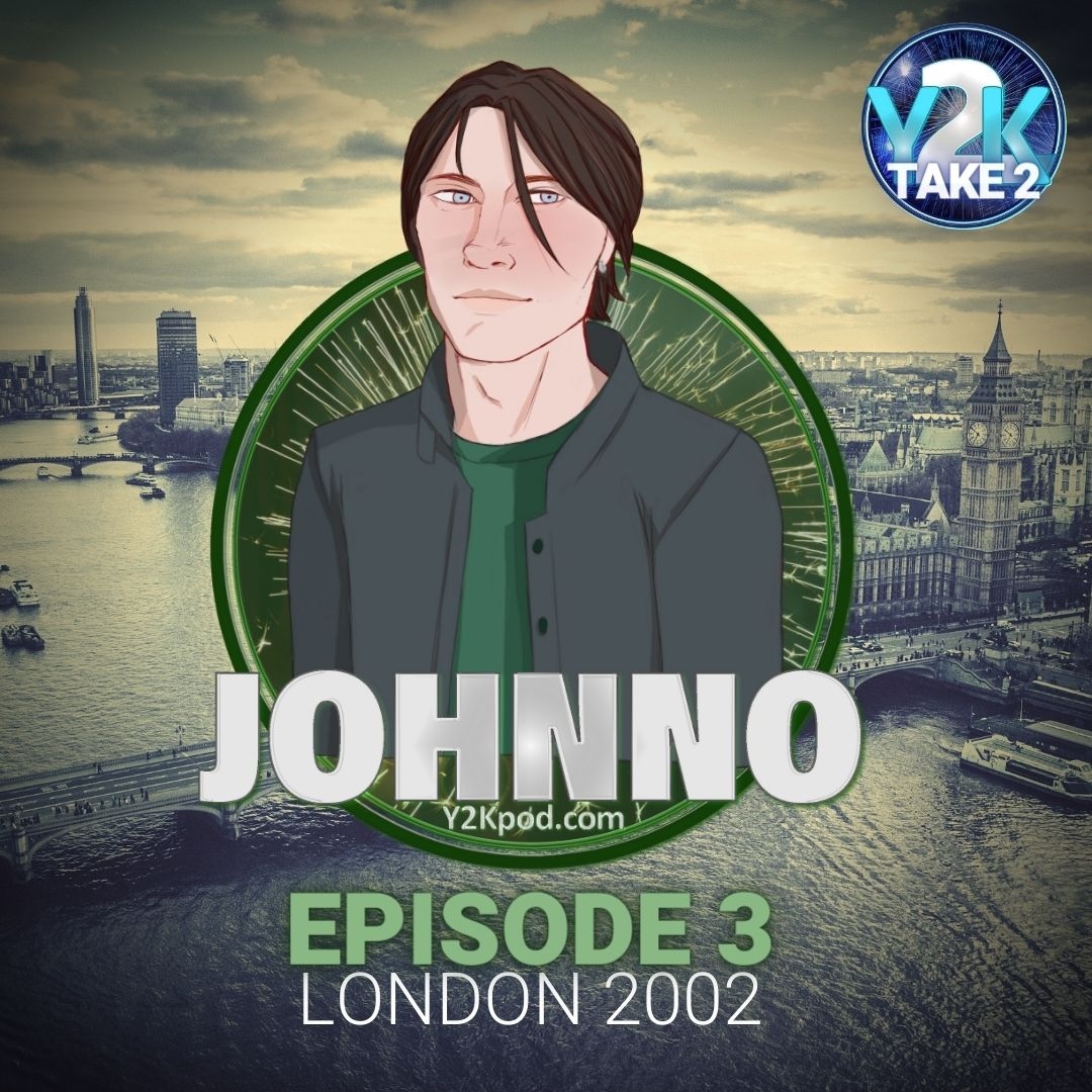 #NewEpisode OUT NOW!
Y2Kpod.com/episodes

Episode 3: Johnno - Age 32 - London - March 2002 
 
Featuring @Doc_Adam_VO <a href="/GemmaSheldrick/">Gemma Sheldrick</a> <a href="/podnen/">0</a> <a href="/fthrll/">Fiona Thraille</a>  &amp; as always @Waruce &amp; <a href="/SarahofGolding/">She/Her SaRRAAAHHH🧟 Of Golding 👁 👁</a>.

Sound design <a href="/starplanes/">starplanes.bsky.social</a>

**CW**
Emotional abuse, loud yelling

#Y2Kpod #Y2KTake2