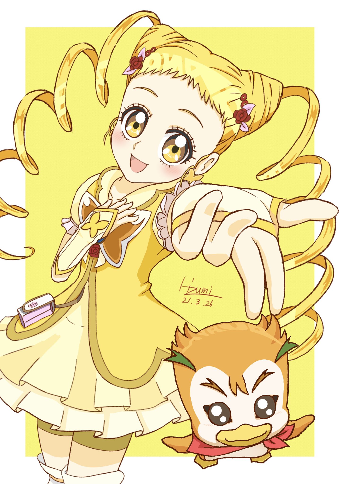 ひずみ Yes プリキュア5gogo のキュアレモネードとシロップを描きました プリキュア プリキュア5 Precure 絵描きさんと繋がりたい イラスト好きな人と繋がりたい イラスト好きさんと繋がりたい イラスト デジタルイラスト 二次創作