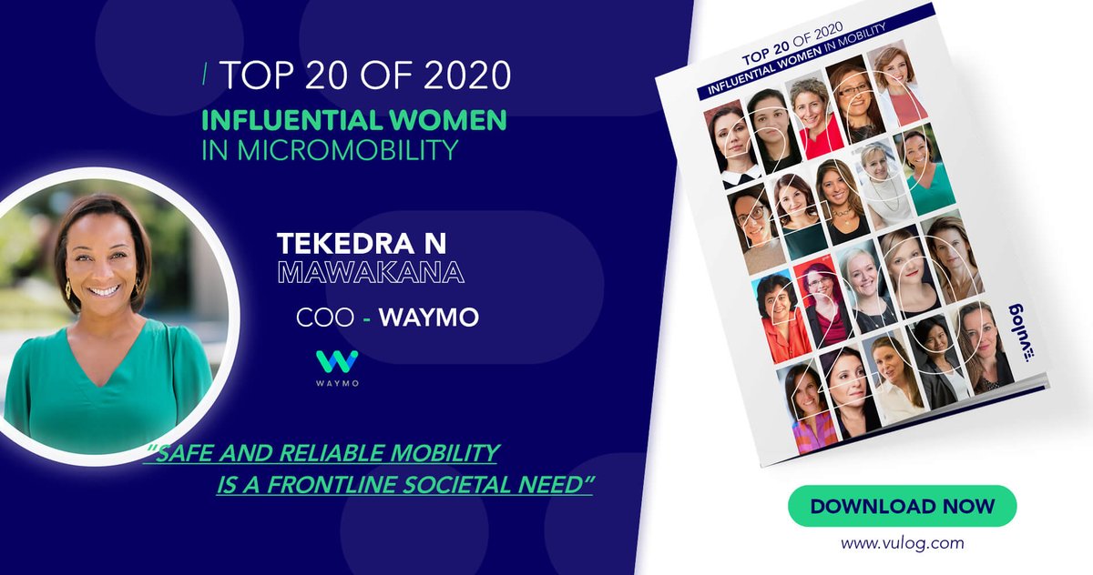 In honor of #InternationalWomensMonth, we are pleased to introduce <a href="/TechTekedra/">Tekedra N Mawakana</a>, COO of <a href="/Waymo/">Waymo</a> who was featured in our "Top Women" 2020 series that showcases influential women in the #mobility industry. See the full report here 👉 hubs.ly/H0HGX6F0
#WomenInMobility