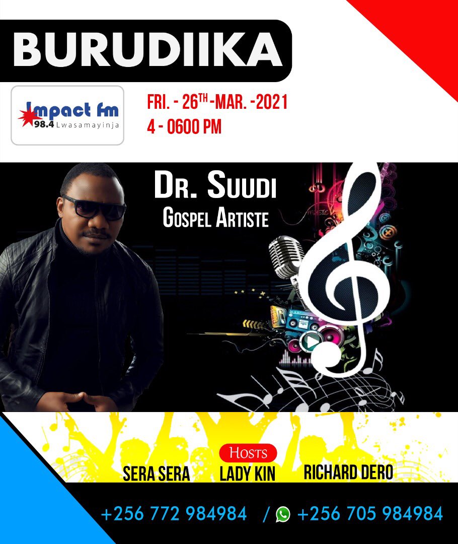 IamDrSuudi's tweet image. Hey my good people, what are you doing between 4 and 6pm, well how about you join me on Impactfm98.4 with Richard, Lady Kin and Sera Sera. Trust  me on this, we are going to make your drive back home 👌🏾🔥. 

#AnswerVideo