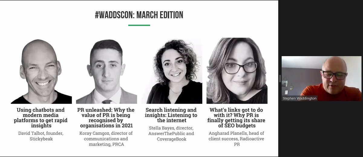 Delighted to have managed to make today's #WaddsCon, organised by the man himself <a href="/wadds/">Stephen Waddington</a>. Some great speakers, including <a href="/stellabayles/">Stella Bayles</a> of <a href="/coveragebook/">CoverageBook</a>, @PRCA_UK's <a href="/KorComms/">Koray Camgöz</a>, <a href="/Stickybeak__/">Stickybeak</a>  and @Welsh_PR or @radioactive_pr