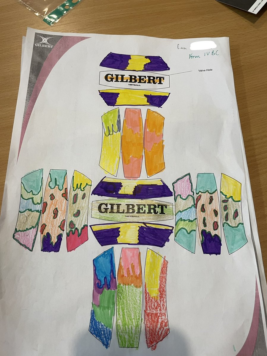 QCPSSport's tweet photo. We’re delighted that so many of our pupils decided to enter @GilbertNetball’s ball design completion! #gilbertballdesigns https://t.co/kSH6zxfgX4