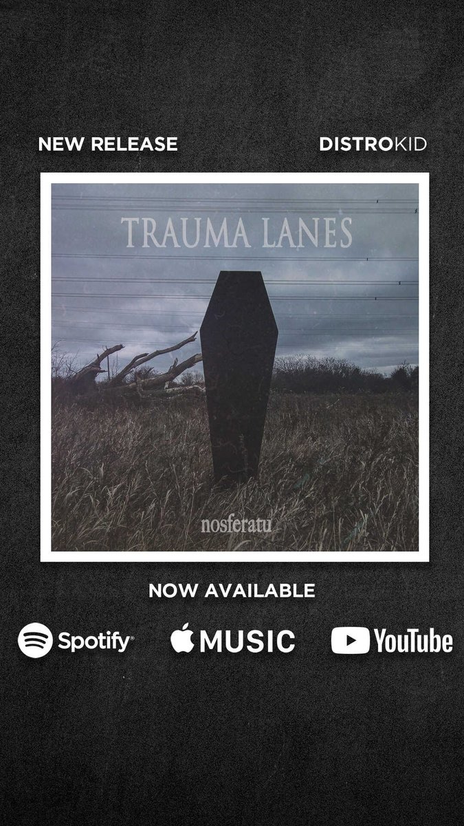 Our new album Nosferatu is officially out on all streaming platforms worldwide! #TraumaLanes #NewAlbum #ReleaseDay #HardcoreMusic
