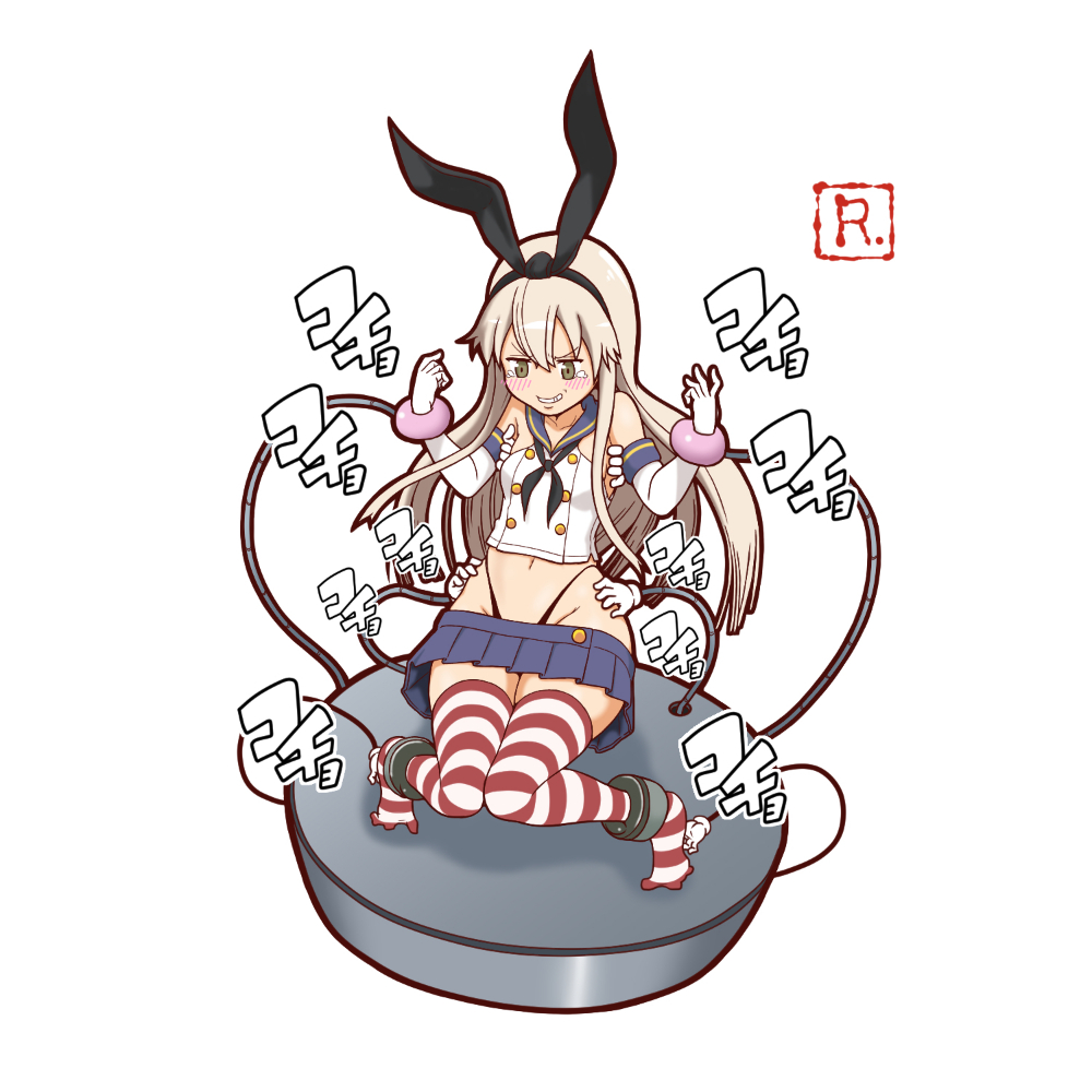 よかったらイイネください。お願いします>< #くすぐり #島風 #イラスト #絵 #tickle #shimakaze #illustration #搔癢 #艦これ 