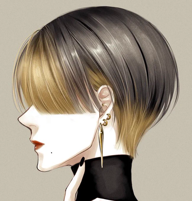 せっかく顔描いてたので差分
最初顔描いてて、なんかしっくりこないなぁ…?とあれこれやった結果目隠しになりました 