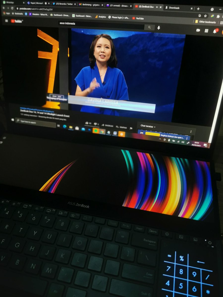 Nganggo layar dobel ki penak tenan  😘

#ZenBookDuo