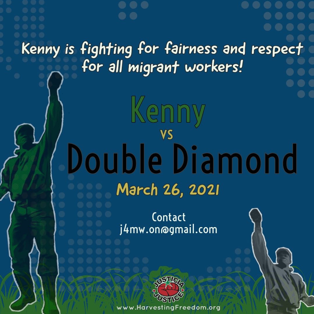 j4mw's tweet photo. Today Kenny takes a stand for #respect #migrants
Take a pic of yourself with a sign saying I support Kenny #fairness4farmworkers and #nationalfarmworkersweek #statusnow and ask 5-10 friends to do so and tag us https://t.co/L1BBB5baQK