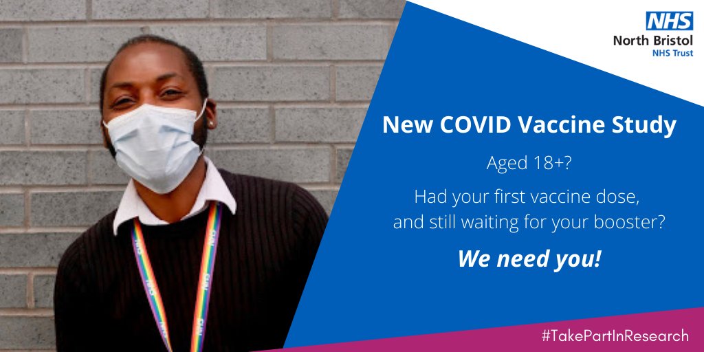 We are recruiting volunteers for a study into the use of COVID-19 vaccines at the same time as the flu vaccine. If you are aged 18 years+ and have had your first COVID-19 vaccine but not your second, you may be eligible to take part. Find out more here: comflucov.blogs.bristol.ac.uk