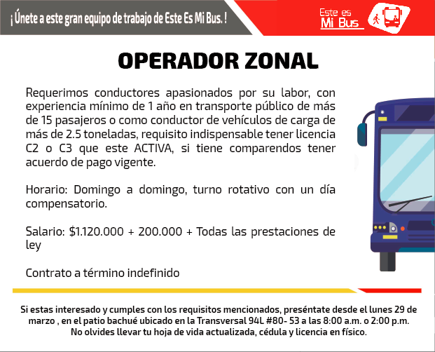 EsteEsMiBus's tweet photo. ¡ Únete a este gran equipo de trabajo ! - Te esperamos. https://t.co/0ZPi14yphh