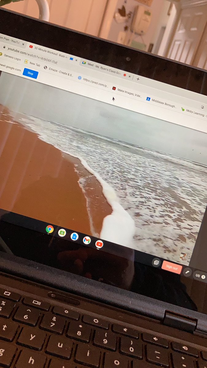 #SELDay taking a virtual mindful walk down the beach with my class