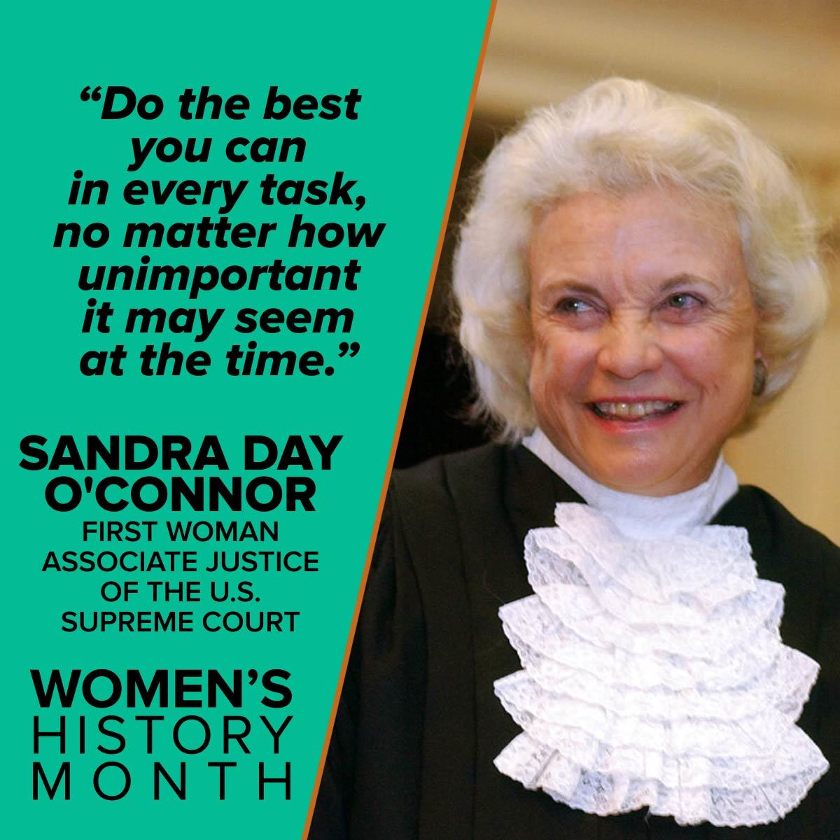 Happy 91st birthday to Sandra Day O\Connor! 