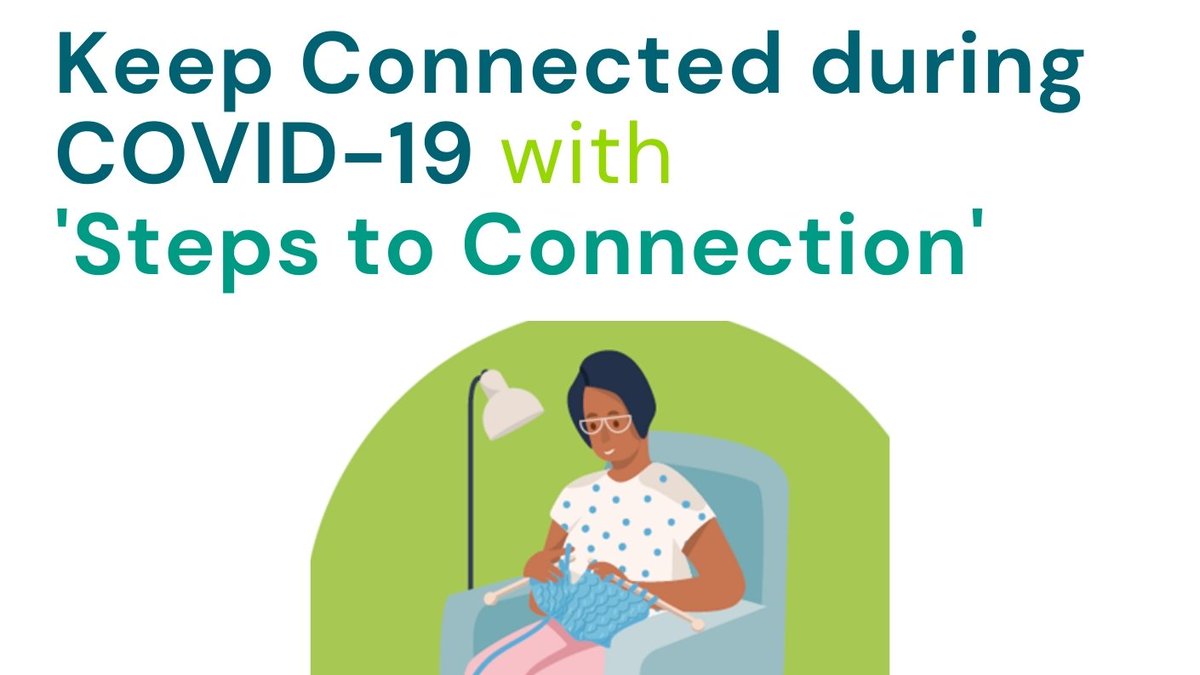 We all need to pull together to help each other to the end of lock-down.
This is the time your friends and family need you most.
Find ways to sustain community and purpose in ‘Steps to Connection’
Available at extracare.org.uk/engaged-lives 
#stepstoconnection #extracare