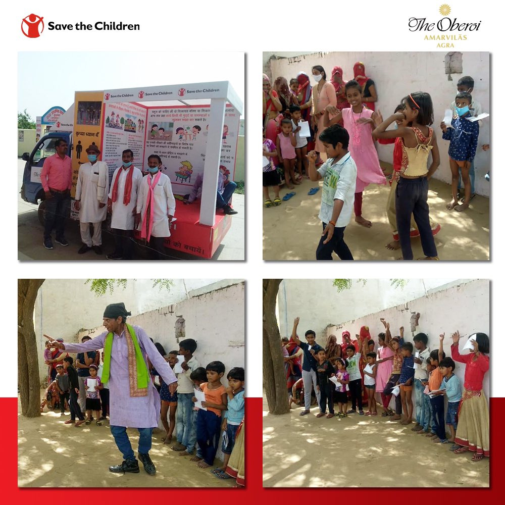balrakshabharat's tweet image. As our one-year-long project on 'Building Model Schools of Excellence in #Agra' with @OberoiAmarvilas draws to a close, we organised a 3-day awareness drive around Safe #BackToSchool and the importance of #LearningContinuity for children during the current times.