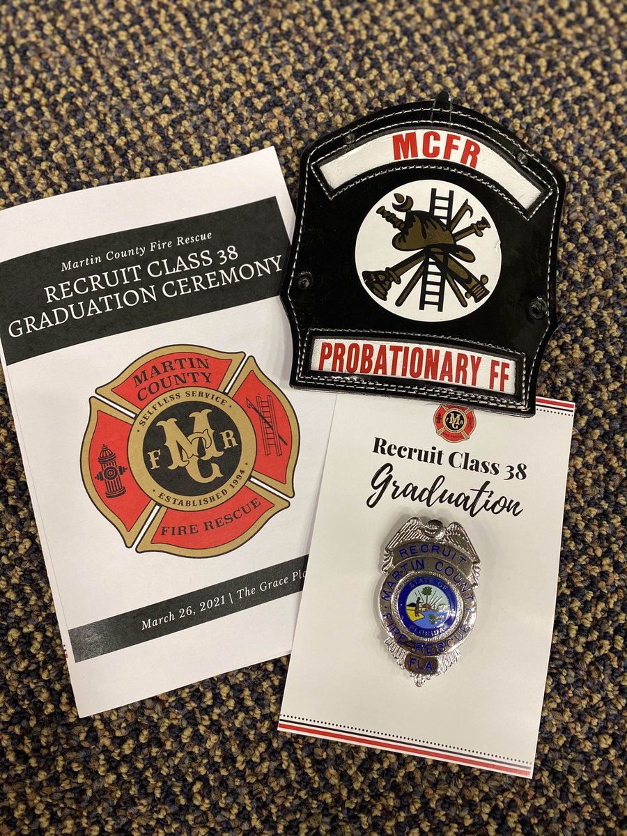 MartinCountyFR's tweet photo. It’s Graduation Day! 🔥🚒

If unable to attend, click the below link to watch a live-stream of MCFR Recruit #Class38 Graducation Ceremony. We start at 10am! 

https://t.co/MvCUpnp7kW https://t.co/ZHXk0BygVz
