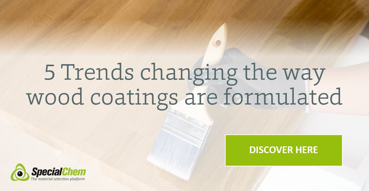 Explore how factors such as consumer tastes, VOC reduction, #sustainability, #indoorairquality issues &amp; EHS/#workersafety have changed the way #woodcoatings are formulated. bit.ly/3fcUusd