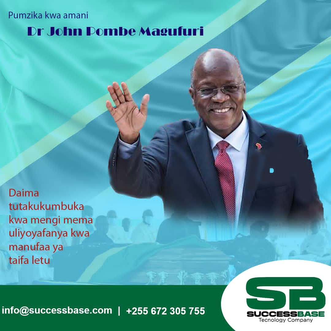 Sbtech2018's tweet photo. Ni ngumu kumsahau mtu alie mwenye sababu nyingi za kukumbukwa!, umetufanyia mengi yenye kuonekana na watanzania wote. Hakika Daima tutakukumbuka Hayati Dk. #JOHN #POMBE #MAGUFULI 
pumnzika kwa amani 🙏🙏 #sbtech #sbcompany #love #BurianiMagufuli https://t.co/DxGHieFqr3