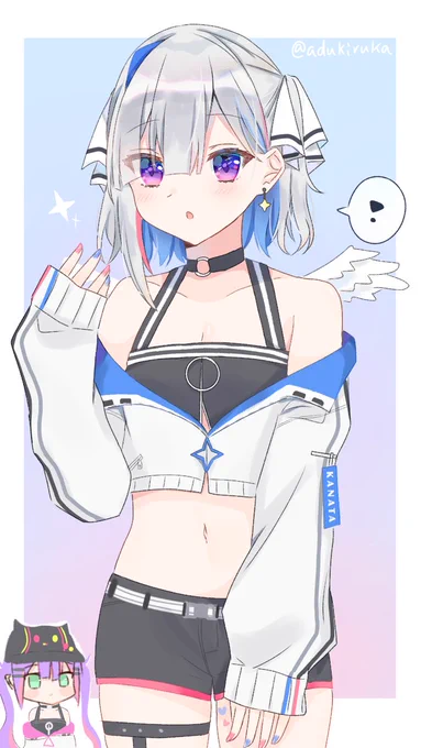 #かなたーと
 #TOWART
トワ様の衣装を着たかなたん 