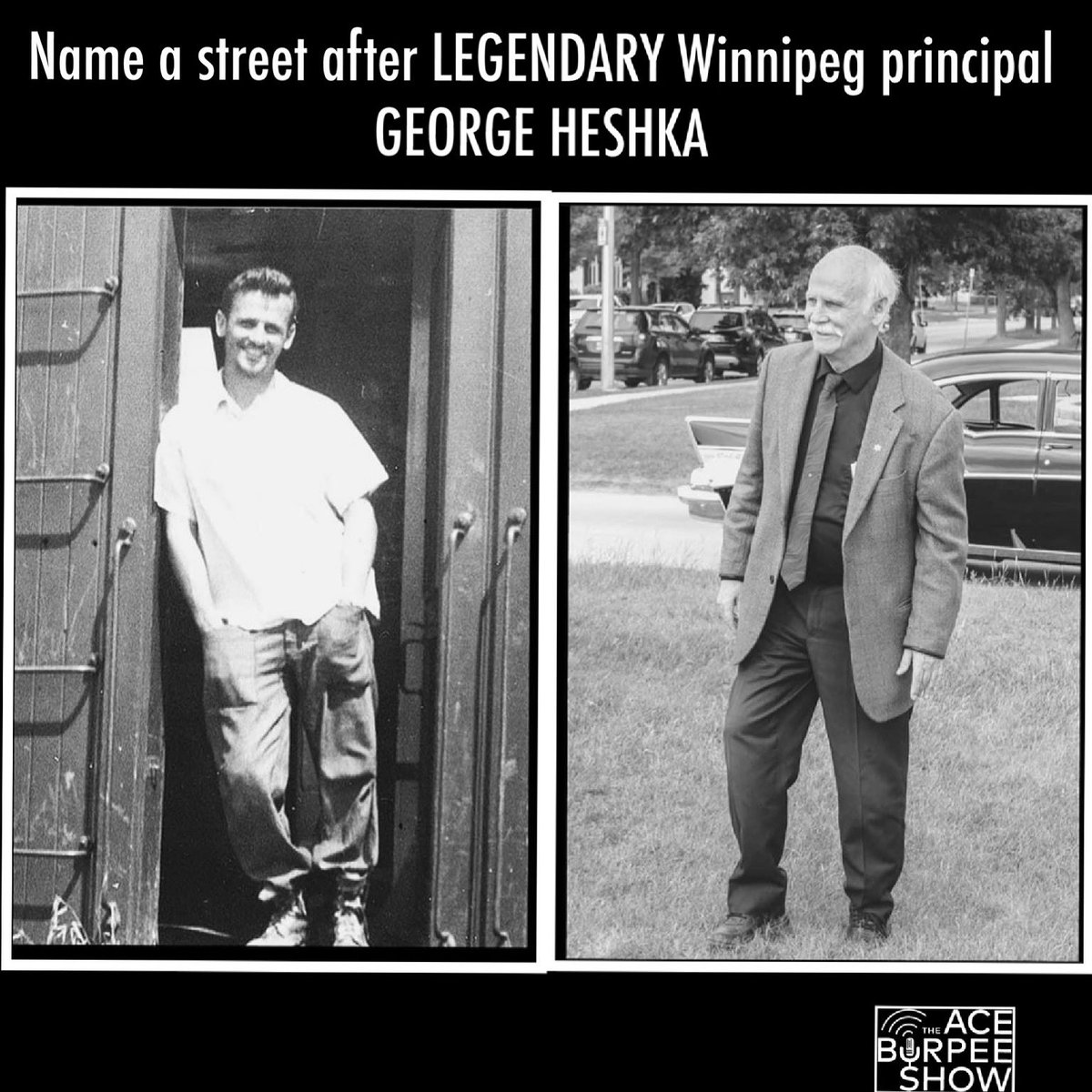 VirginRadioWPG's tweet photo. We were saddened to learn of the passing of Dr. George Heshka. His contributions to Winnipeg are immeasurable, he changed so many lives as an educator and we would like to see a Winnipeg street named in his honour. RT and let’s get this done. https://t.co/Z84tTLEeYn