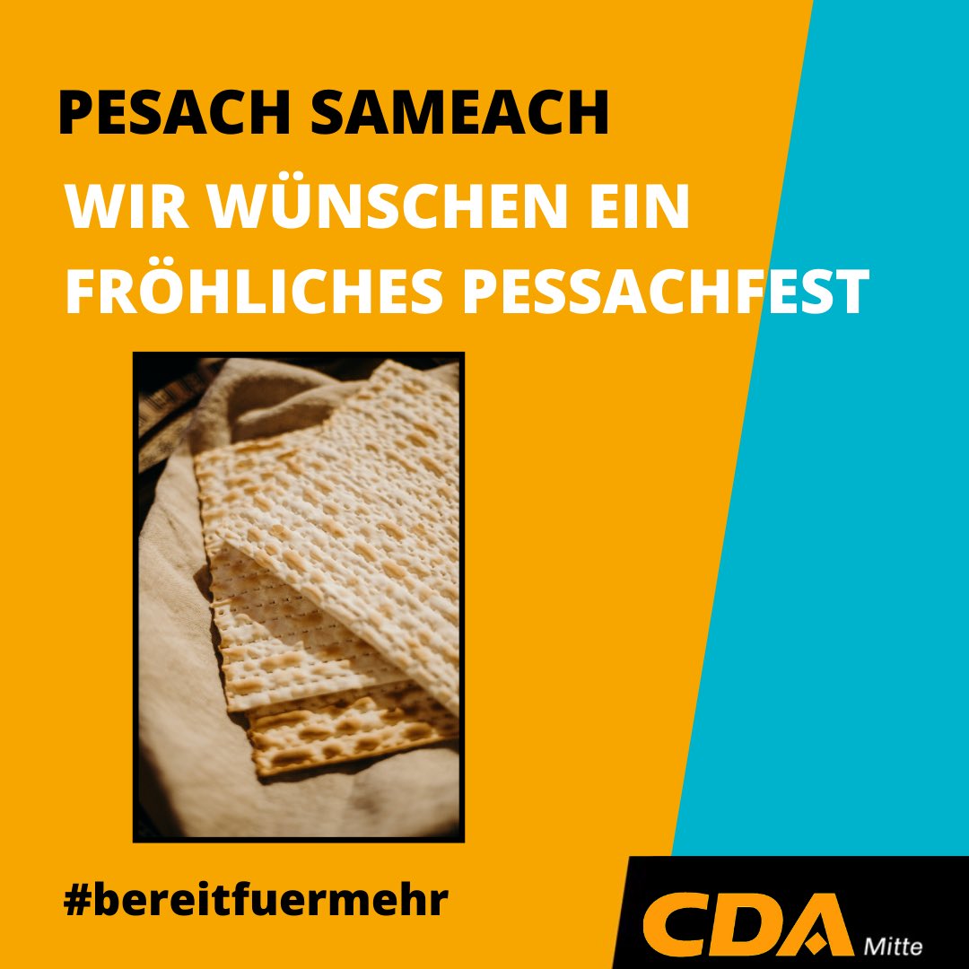 MitteCda's tweet photo. Pesach Sameach!
#Pessach #Passah #Passover #Pessah #pesach https://t.co/vdOZNQvBsp