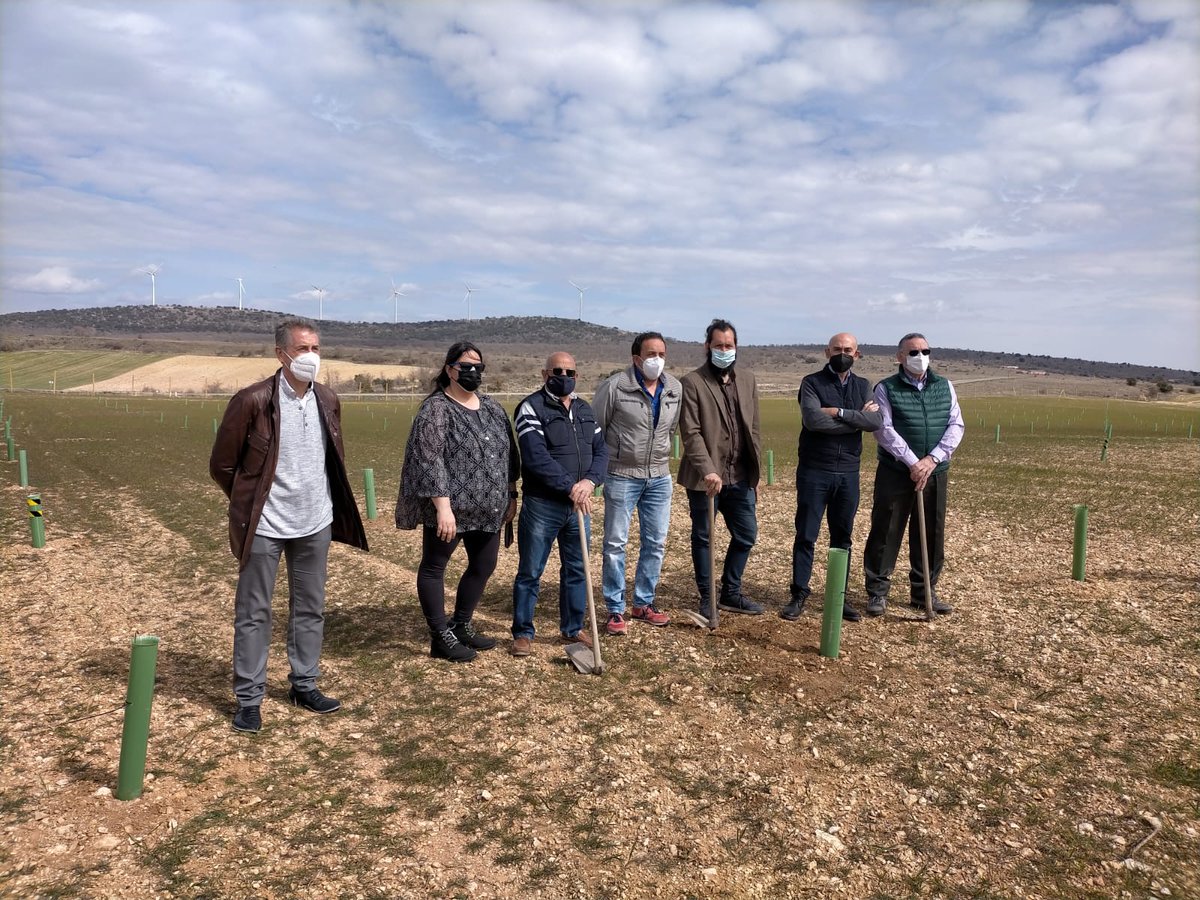 FCesefor's tweet photo. @FCesefor presenta la plantación trufera experimental Soria Trufa Living Lab en Golmayo. Muchas gracias a @jcyl @dipsoria Caja Rural de Soria @AytoGolmayo. Producción, experimentación, formación y demostración de la truficultura en Soria https://t.co/oqUCbeUUhU https://t.co/QPrv0z0Agt