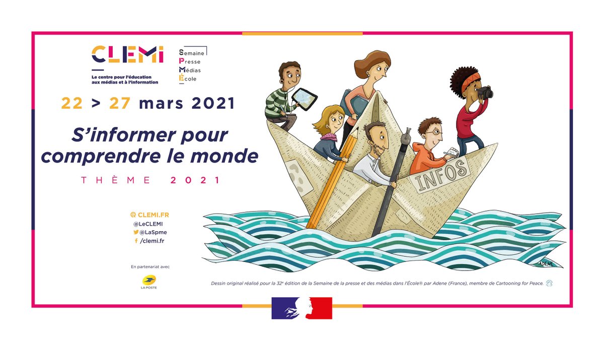 Il y a ceux qui voudraient que la Semaine de la presse &amp; des médias dans l'Ecole ne dure que 5 jours dans l'année (et surtout pas un de plus) et ceux qui la veulent 365 jours par an🤔 Vite un petit #thread s'impose puisque demain c'est déjà le 27 mars ! #SPME2021 #EducMediasInfo