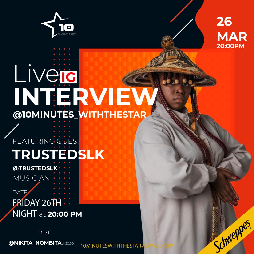 10minutes_wts's tweet photo. Don't forget to tune in tonight on IG and catch our live IG interviews with #TrustedSLK @sportsceneSA 2020 Put me on winner at 20:00hrs
@10minutes_wts #Music #art https://t.co/kShT9UxQPf