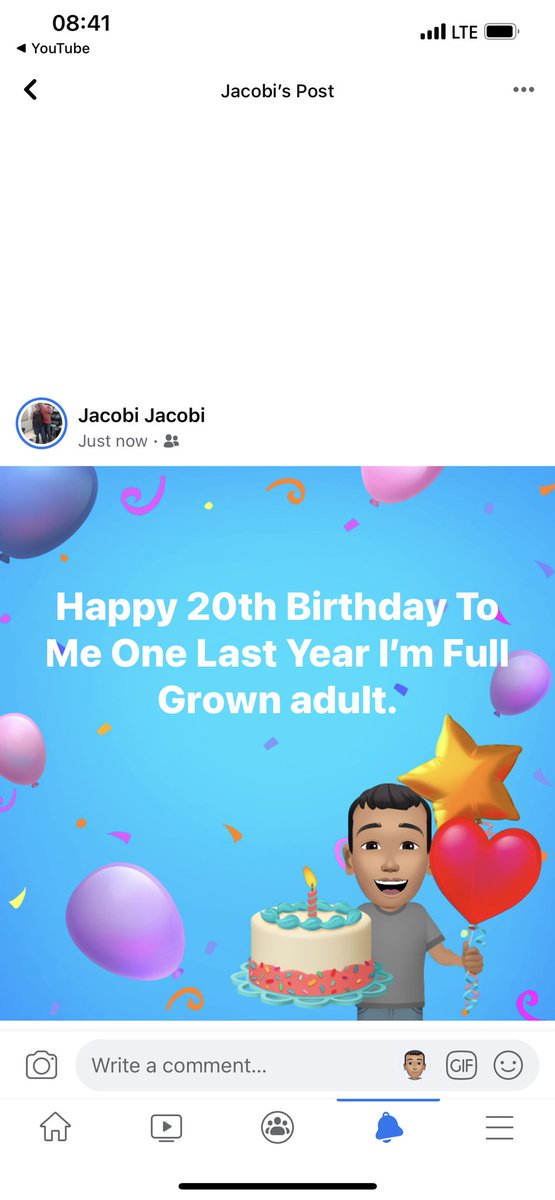 Happy 20th Birthday To Me One Last Year To Go And I’m A full Groan Adult.